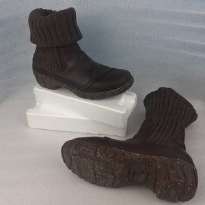 EL NATURALISTA Yggdrasil N097 Chocolate Brown Leather Winter ToeWarmer Boot 9/40